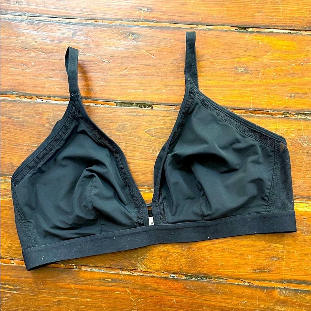 Lively lightly lined wireless bralette bra sz 2